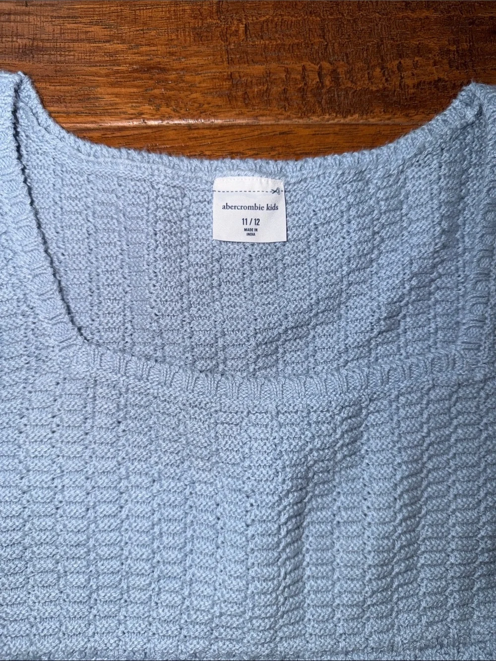 NWOT Abercrombie short-sleeve babydoll sweater, Size 11/12